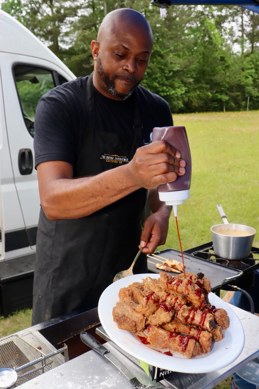 Chef preparing food