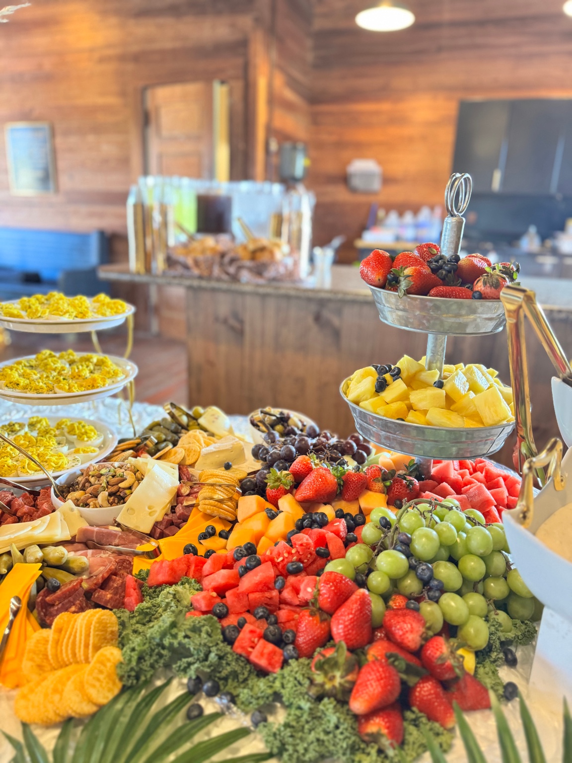 Fruit and charcuterie display